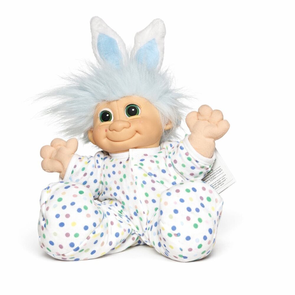 Russ Troll Kidz “Bugsy” Easter Bunny Troll Doll – Vintage Collectible Plush